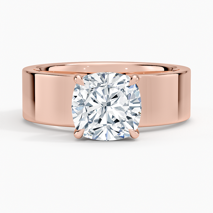 Peyton 6mm Solitaire Ring - Cushion Cut Center Stone