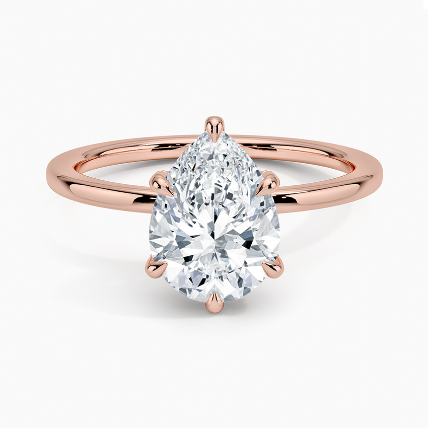 Lumiere 1.5mm Diamond Ring - Pear Center Stone