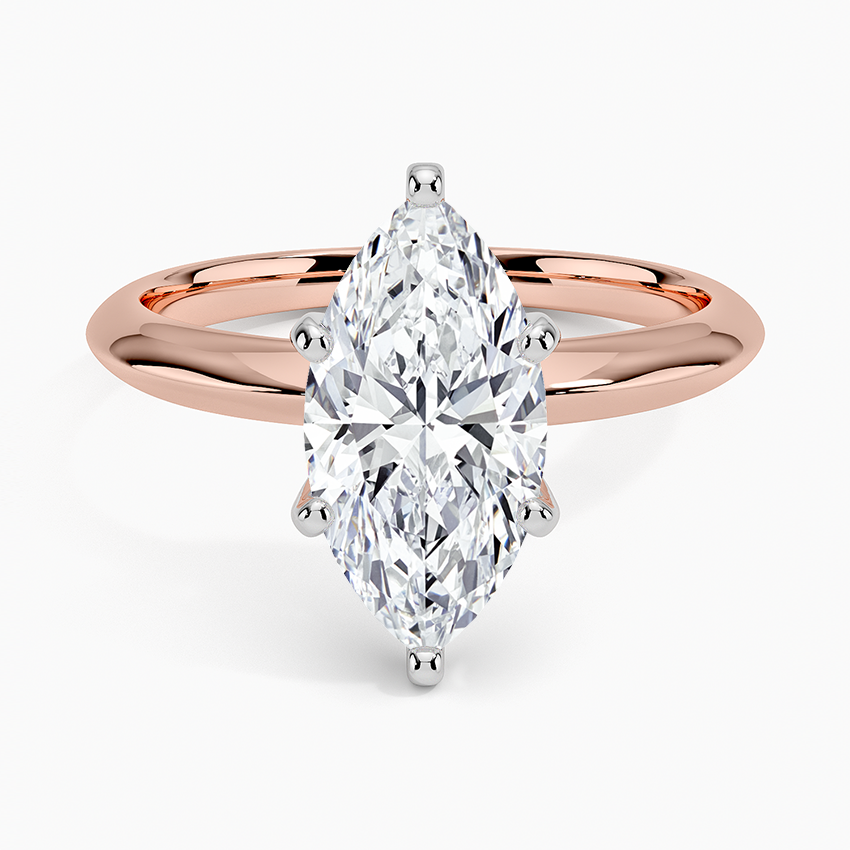 Classic Six-Prong Solitaire Ring - Marquise Center Stone