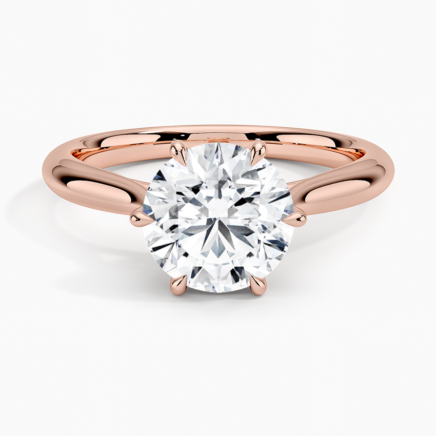 Catalina Solitaire Ring - Round Center Stone