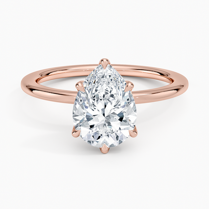 Esme Perfect Fit Solitaire Ring - Pear Center Stone