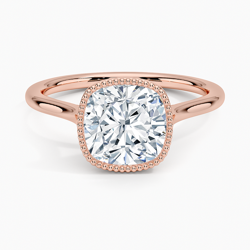 Margot Bezel Ring - Cushion Cut Center Stone