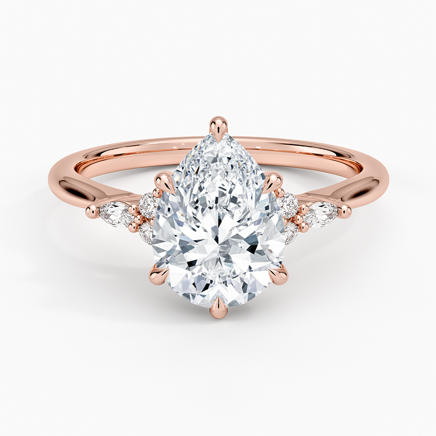 Nadia Perfect Fit Diamond Ring - Pear Center Stone