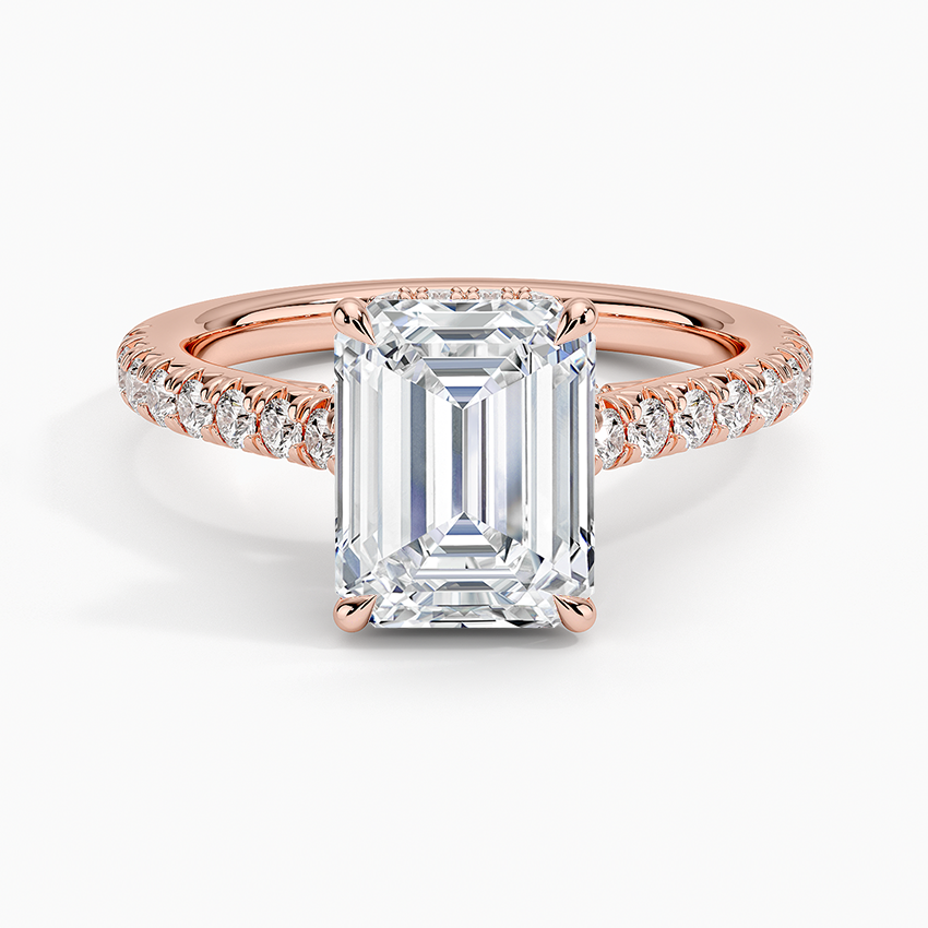 Chantal Diamond Ring - Emerald Cut Center Stone
