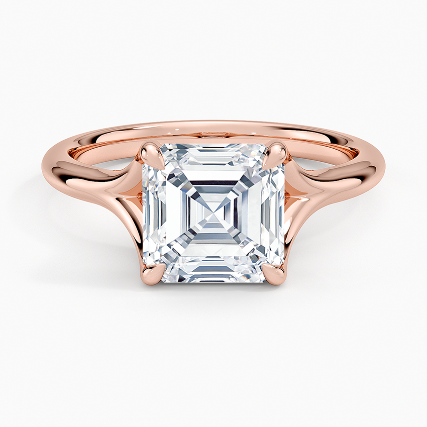 Reverie Solitaire Ring - Asscher Cut Center Stone