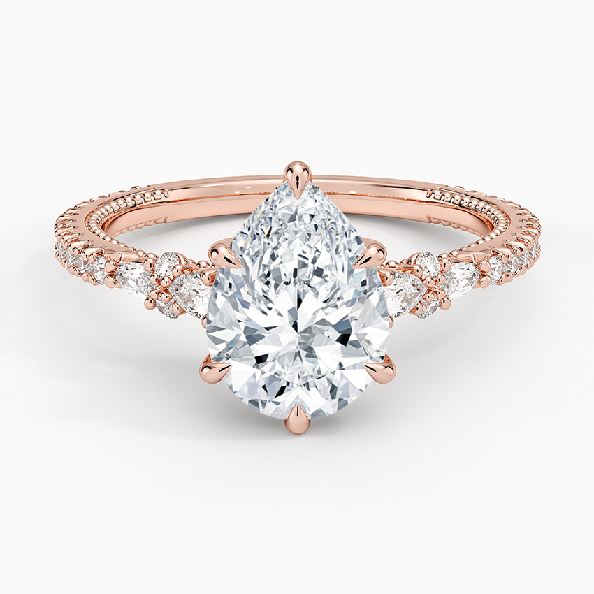 Primrose Diamond Ring - Pear Center Stone