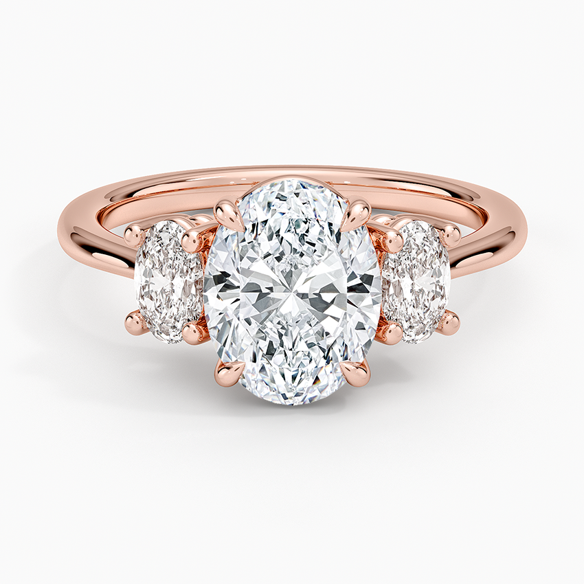 Oval-Cut Three Stone Diamond Ring (1/2 ct. tw.) - Oval Center Stone