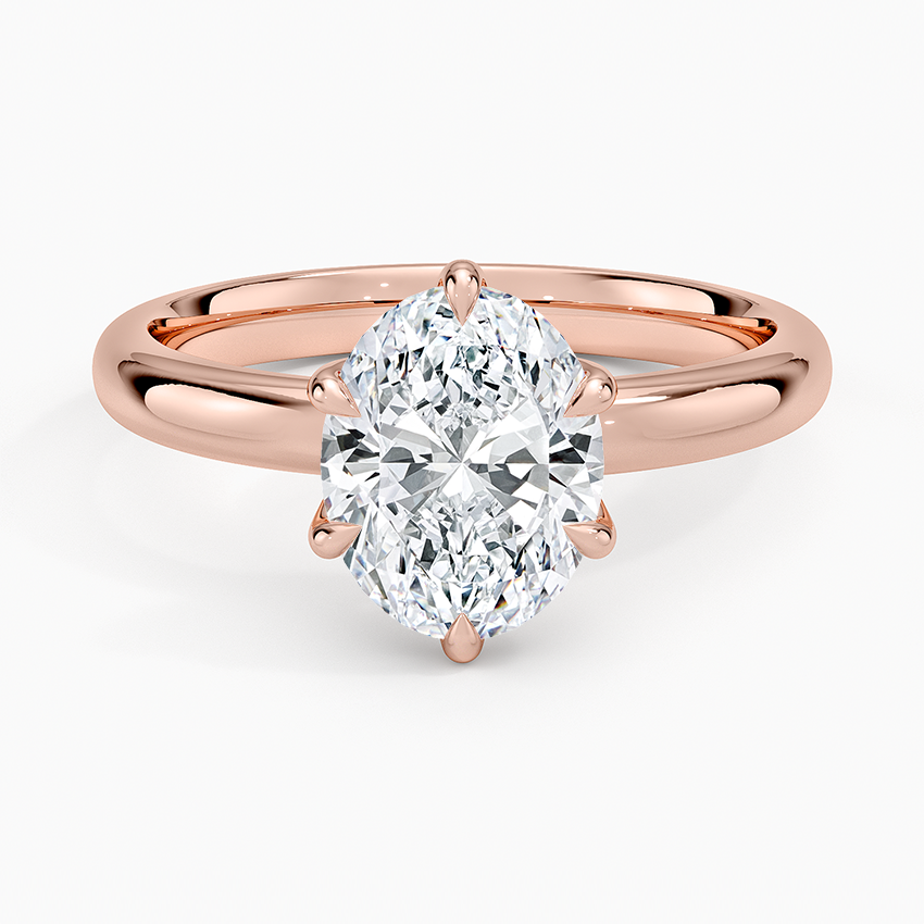 Esme 2.5mm Solitaire Ring - Oval Center Stone