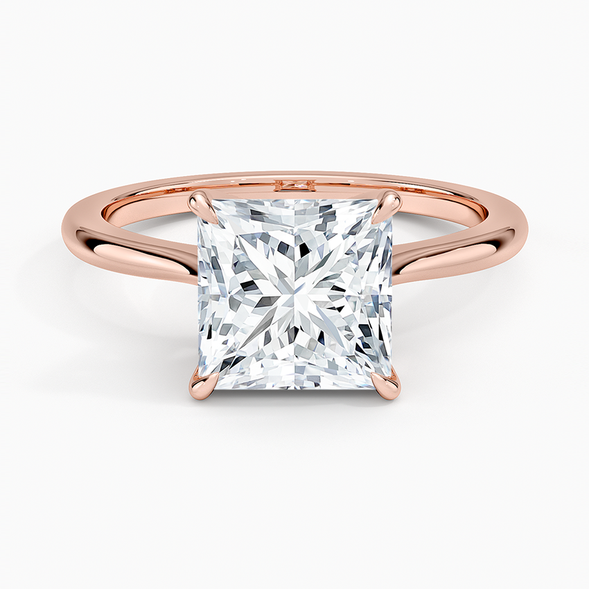 Elle Solitaire Ring - Princess Cut Center Stone