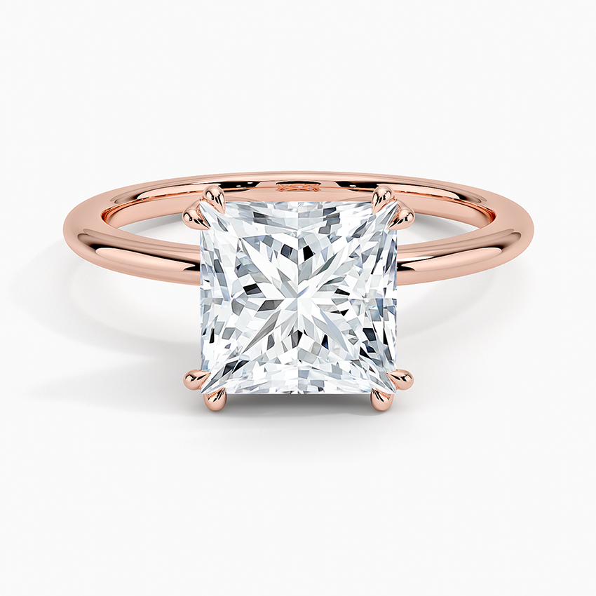 Aveline Solitaire Ring - Princess Cut Center Stone