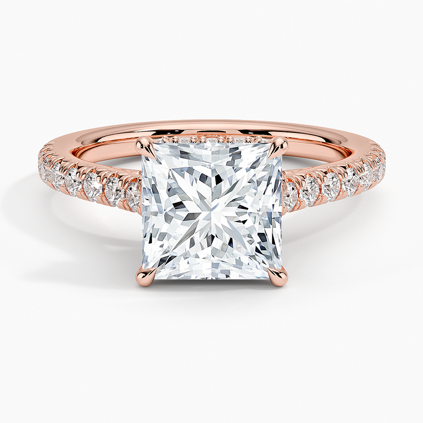 Chantal Diamond Ring - Princess Cut Center Stone