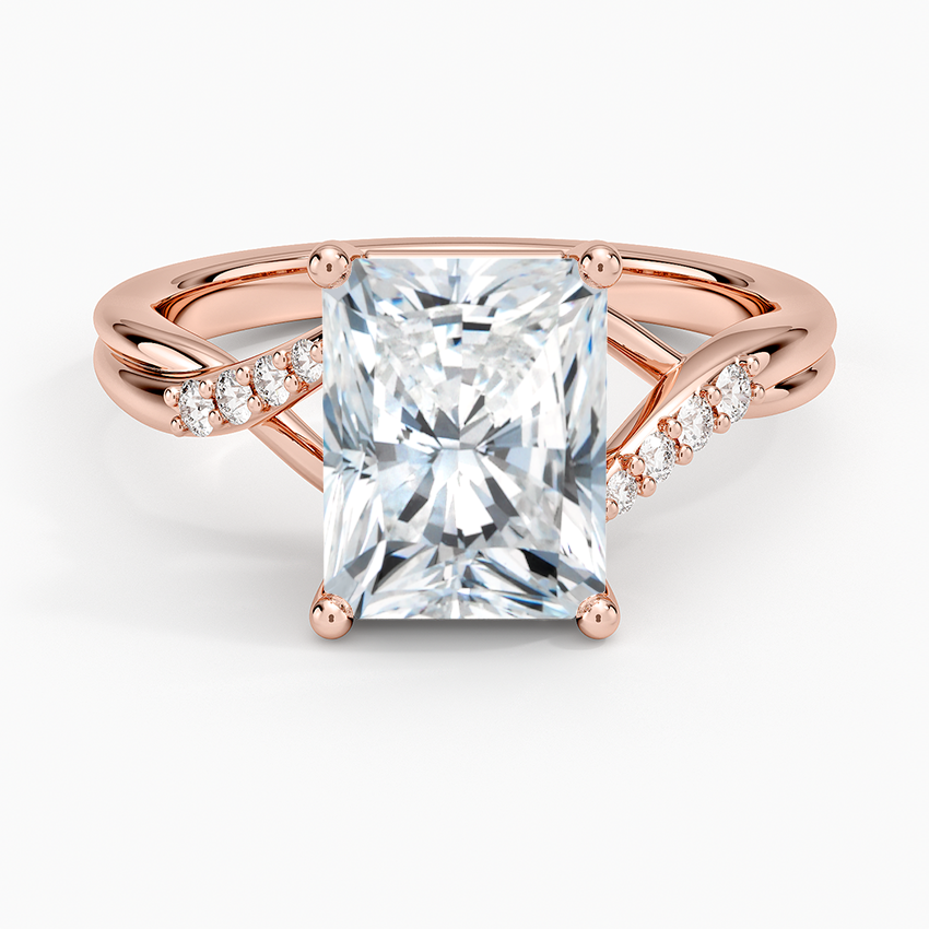 Chamise Diamond Ring (1/15 ct. tw.) - Radiant Cut Center Stone
