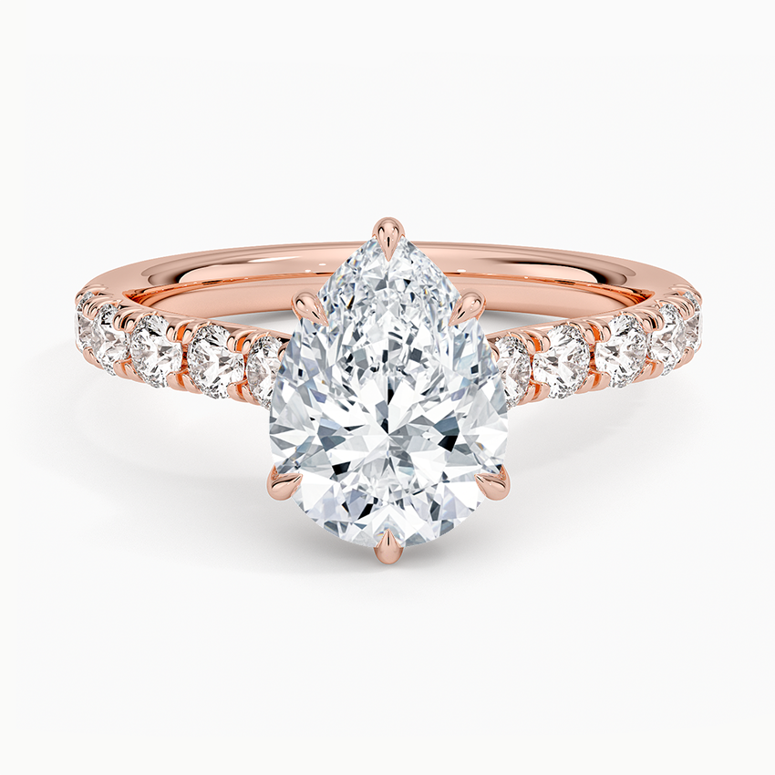 Anthology Half Coverage Diamond Ring (1/2 ct. tw.) - Pear Center Stone