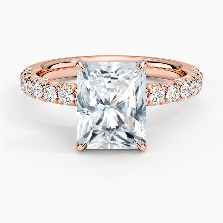 Luxe Amelie Diamond Ring (3/8 ct. tw.) - Radiant Cut Center Stone
