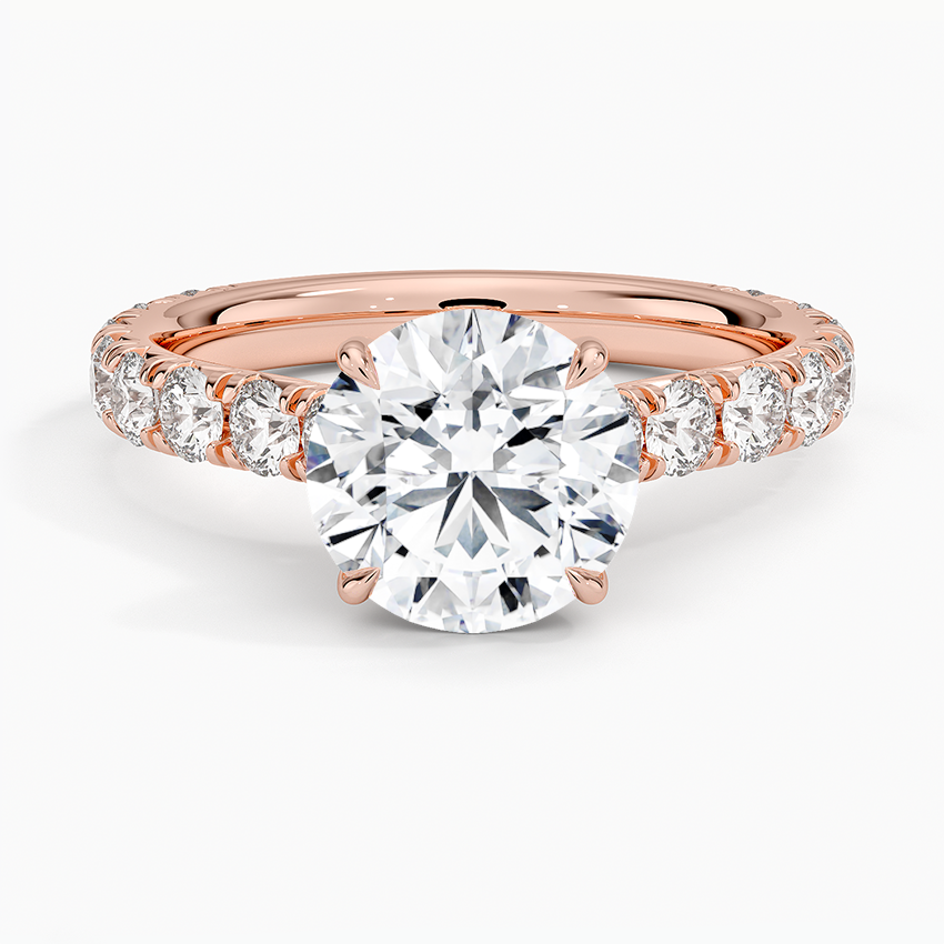 Anthology Three-Quarter Coverage Diamond Ring (7/8 ct. tw.) - Round Center Stone
