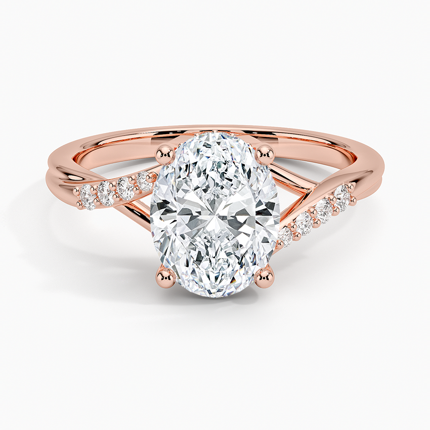 Chamise Hidden Halo Diamond Ring - Oval Center Stone