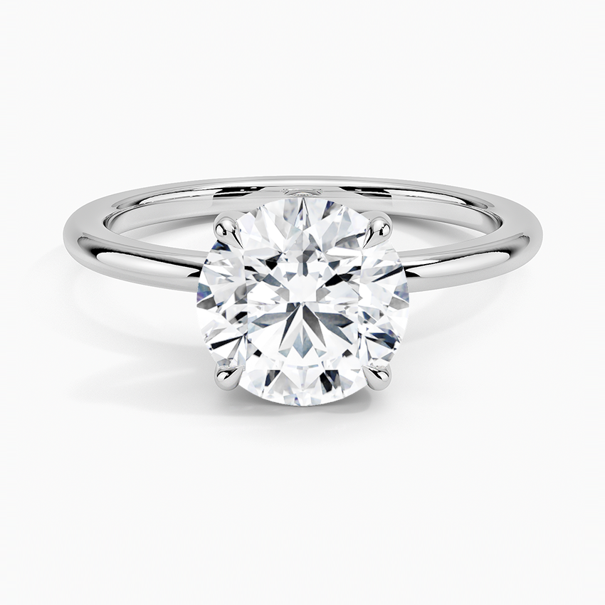 Fairmined 1.5mm Comfort Fit Ring - Round Center Stone