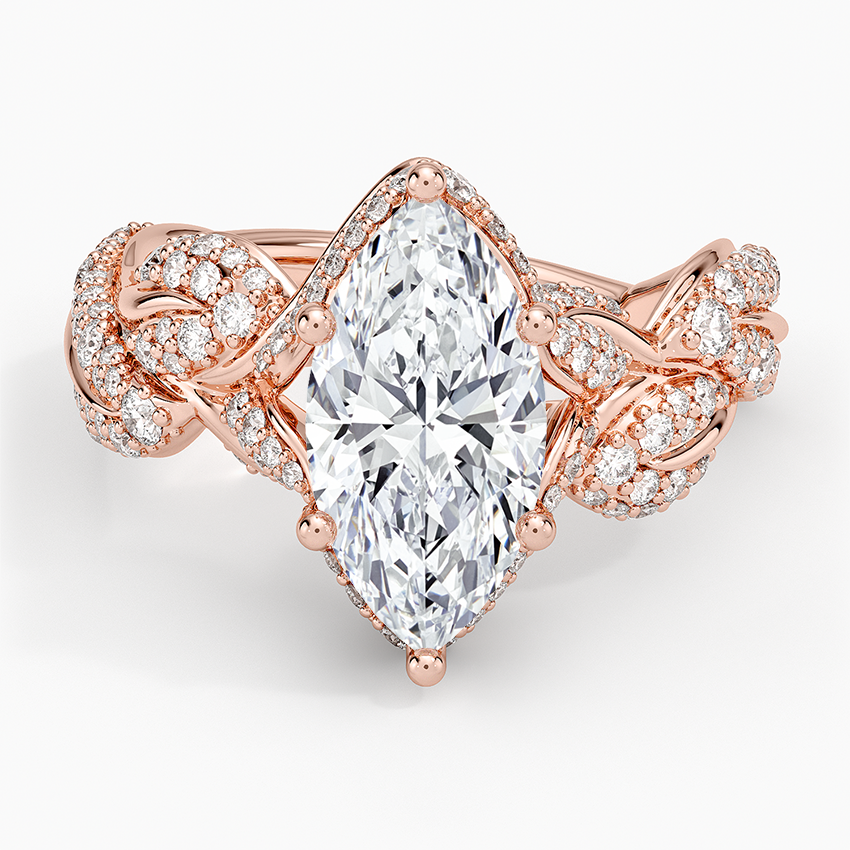 Olivia Diamond Ring (1 ct. tw.) - Marquise Center Stone