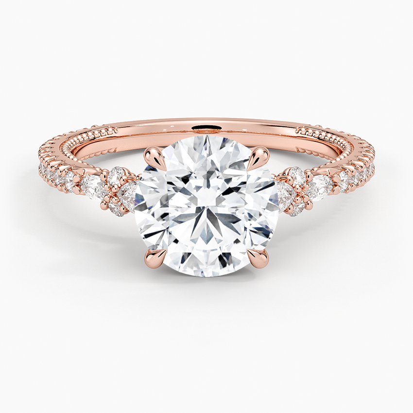 Primrose Diamond Ring - Round Center Stone