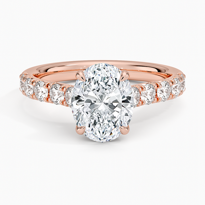Anthology Half Coverage Diamond Ring (1/2 ct. tw.) - Oval Center Stone