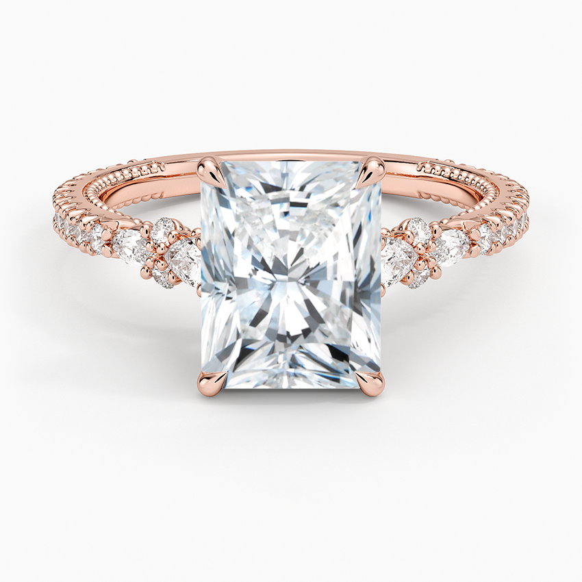 Primrose Diamond Ring - Radiant Cut Center Stone