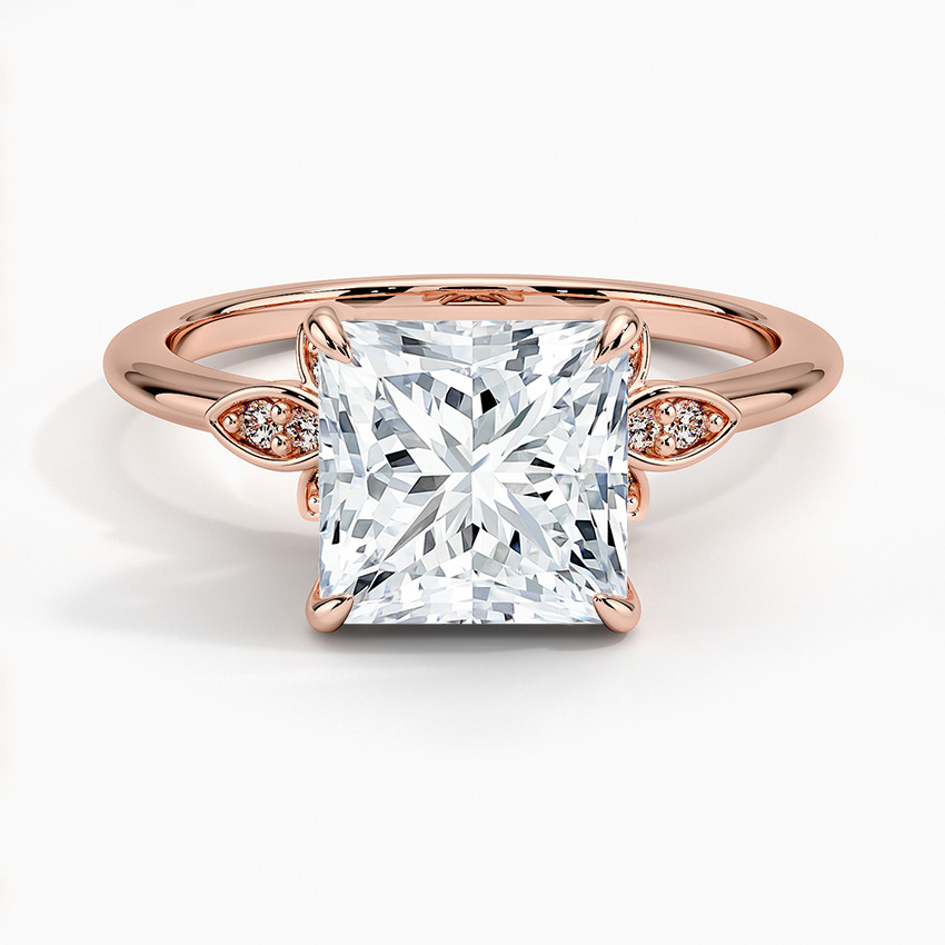 Fiore Diamond Ring - Princess Cut Center Stone