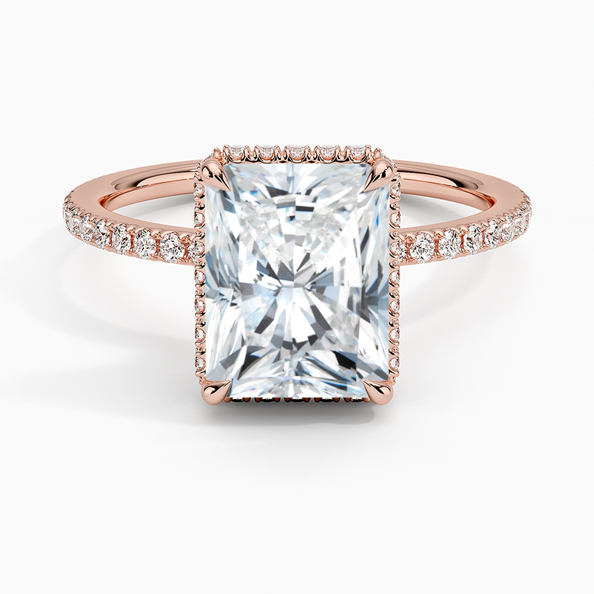 Gala Diamond Ring - Radiant Cut Center Stone