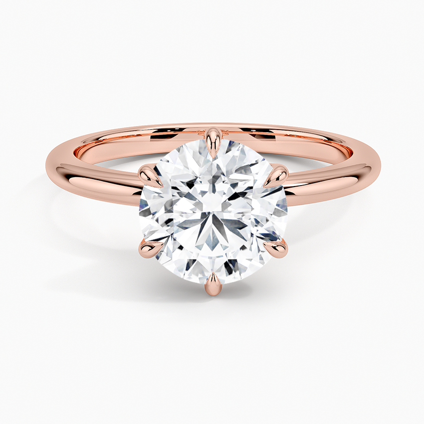 Esme Hidden Halo Diamond Ring - Round Center Stone