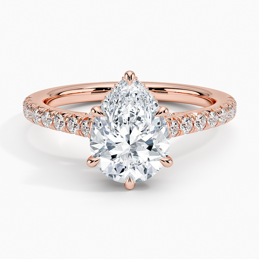 Chantal Diamond Ring - Pear Center Stone