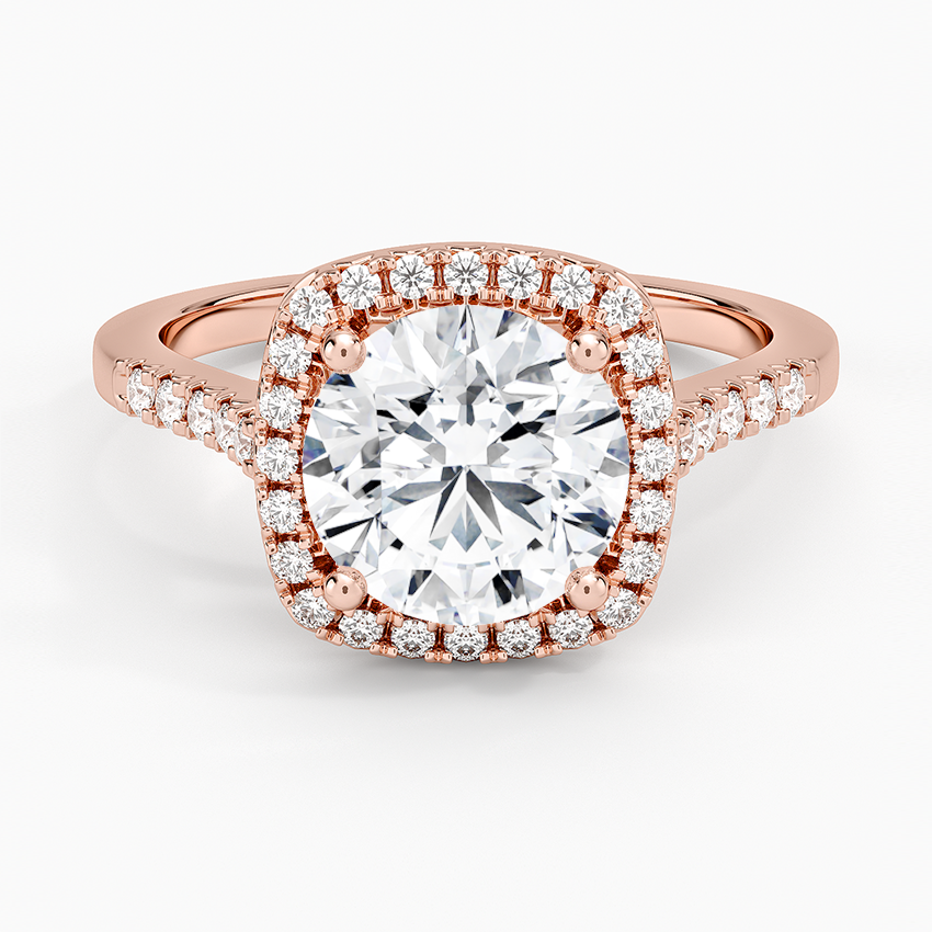 Odessa Halo Diamond Ring (1/5 ct. tw.) - Round Center Stone