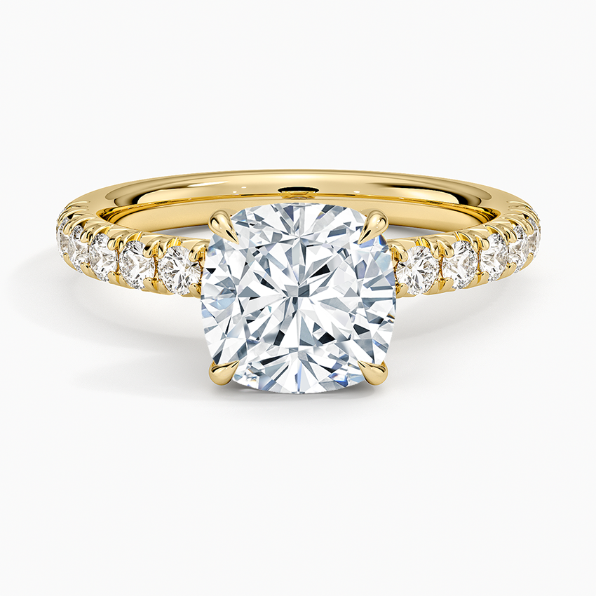Luxe Amelie Diamond Ring (3/8 ct. tw.) - Cushion Cut Center Stone