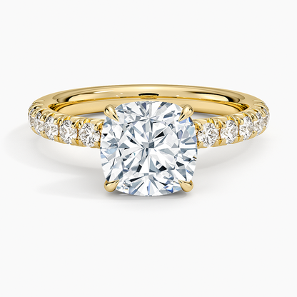 Luxe Amelie Diamond Ring (3/8 ct. tw.) - Cushion Cut Center Stone