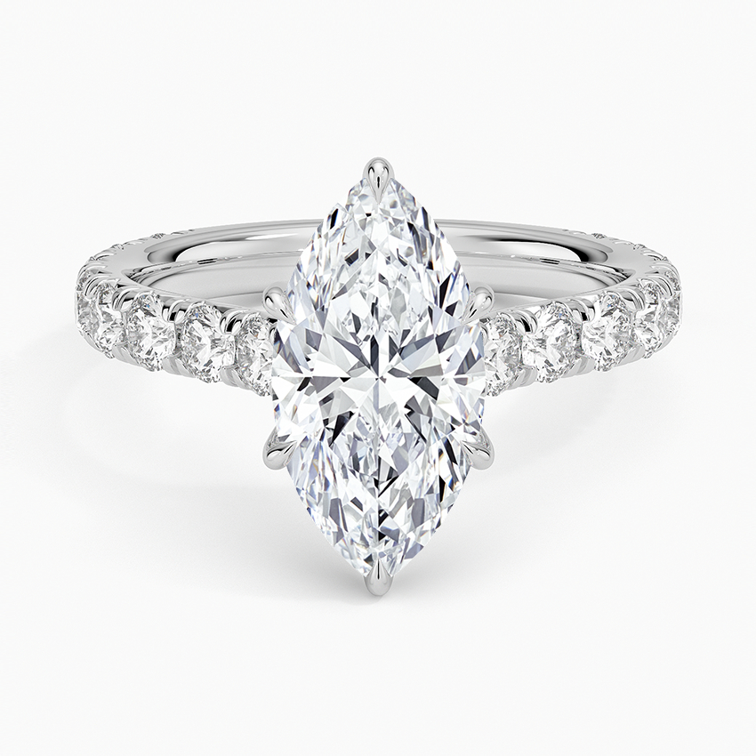 Anthology Three-Quarter Coverage Diamond Ring (7/8 ct. tw.) - Marquise Center Stone