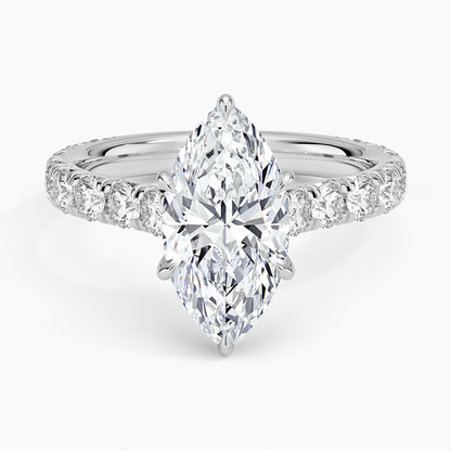 Anthology Three-Quarter Coverage Diamond Ring (7/8 ct. tw.) - Marquise Center Stone