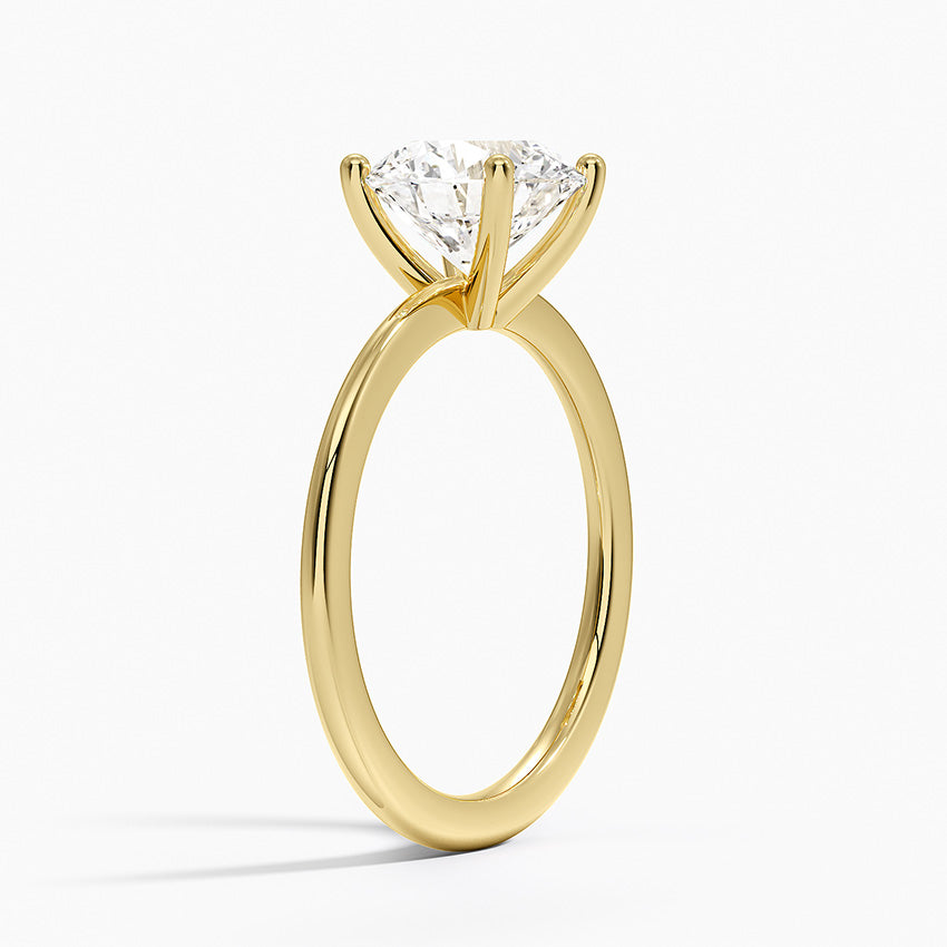 Aimee Solitaire Ring - Round Center Stone