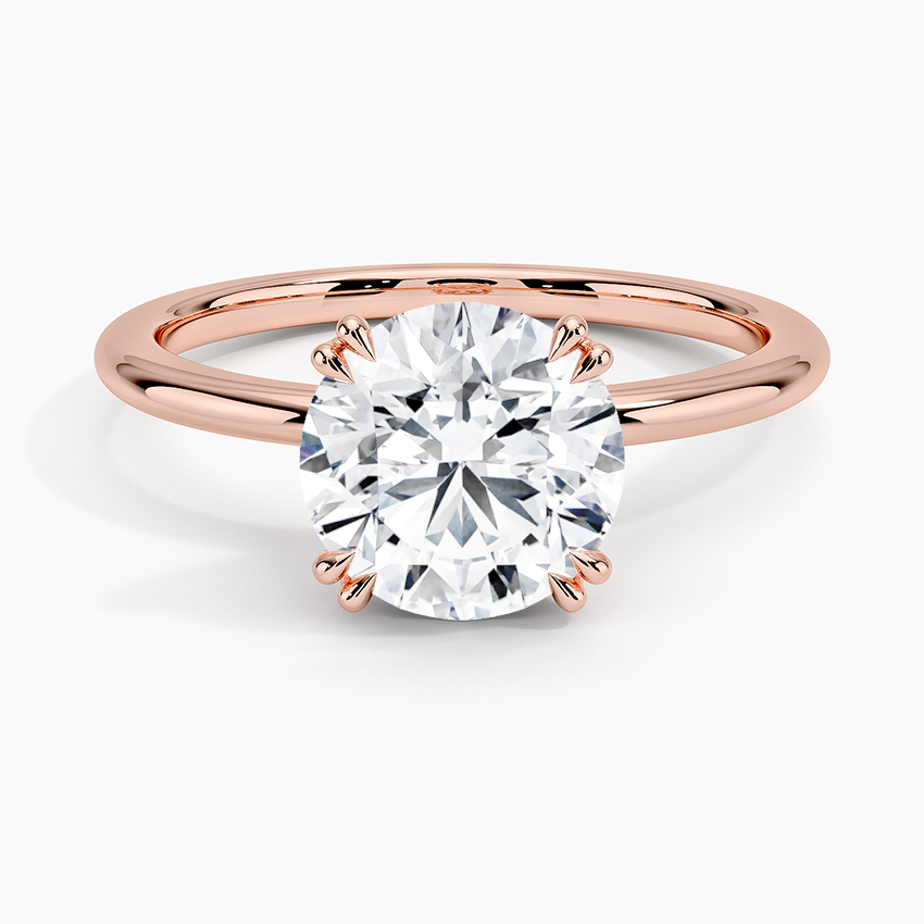Aveline Solitaire Ring - Round Center Stone