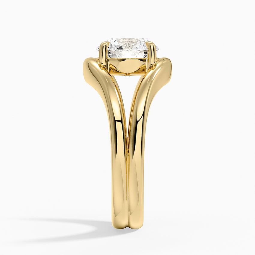 Frame Solitaire Ring - Round Center Stone