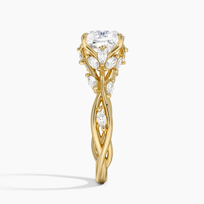 Secret Garden Diamond Ring (1/2 ct. tw.) - Cushion Cut Center Stone