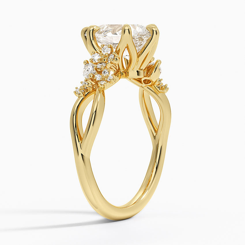 Summer Blossom Diamond Ring (1/4 ct. tw.) - Pear Cut Center Stone
