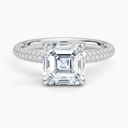 Valencia Diamond Ring (1/3 ct. tw.) - Asscher Cut Center Stone