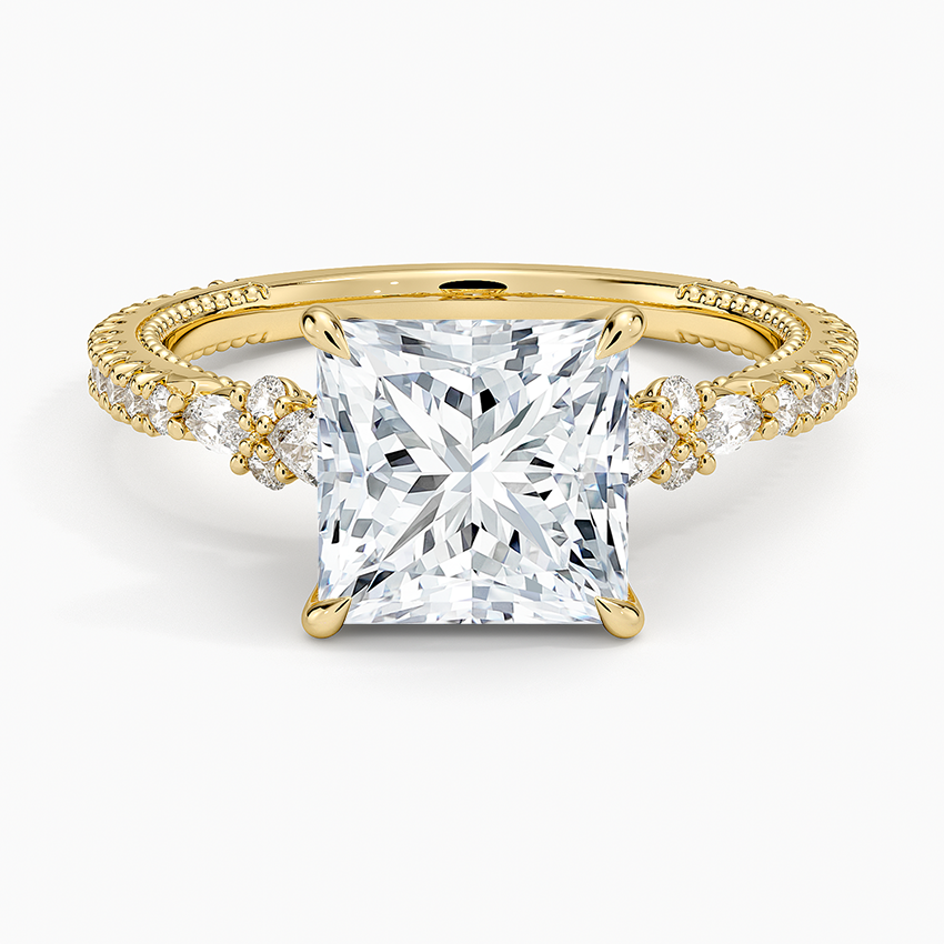 Primrose Diamond Ring - Princess Cut Center Stone