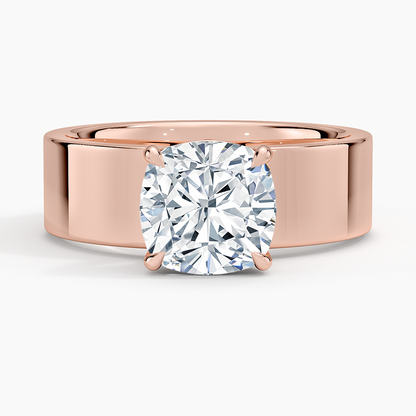 Peyton 6mm Solitaire Ring - Cushion Cut Center Stone
