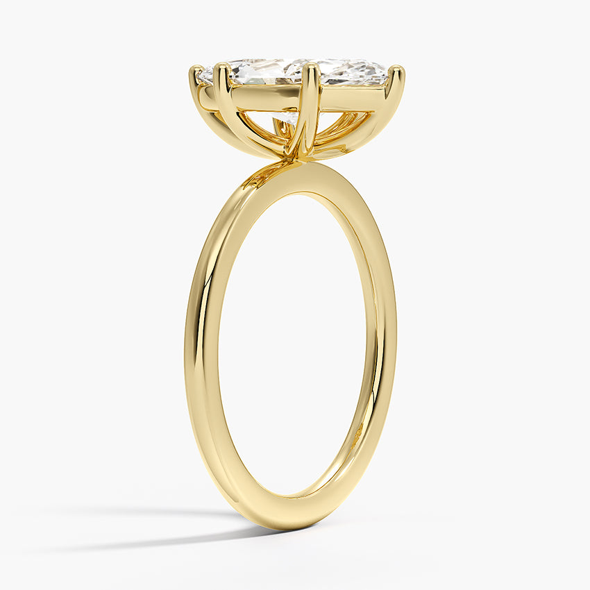 Perfect Fit 1.4mm Solitaire Ring - Marquise Center Stone