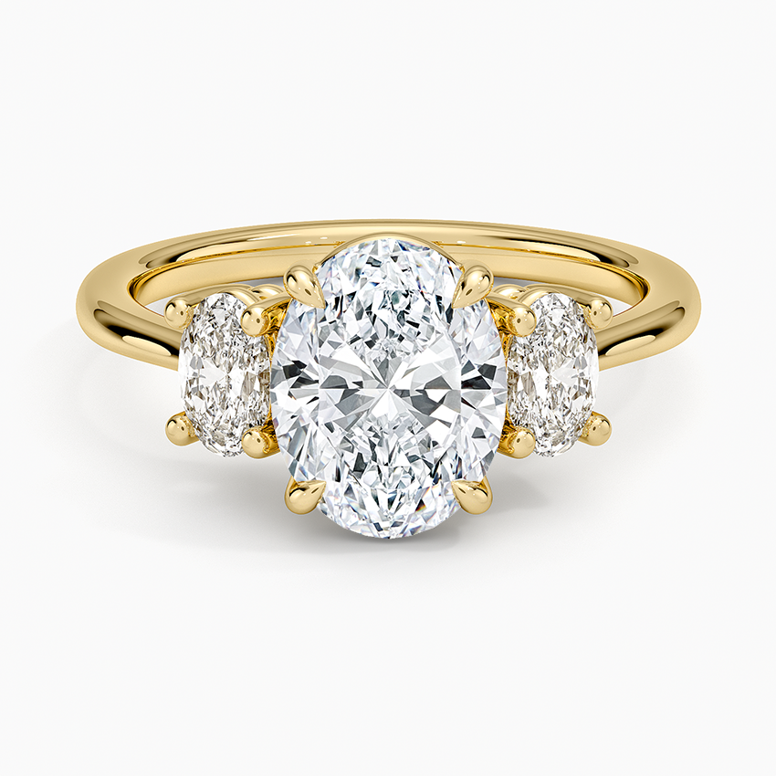 Oval-Cut Three Stone Diamond Ring (1/2 ct. tw.) - Oval Center Stone