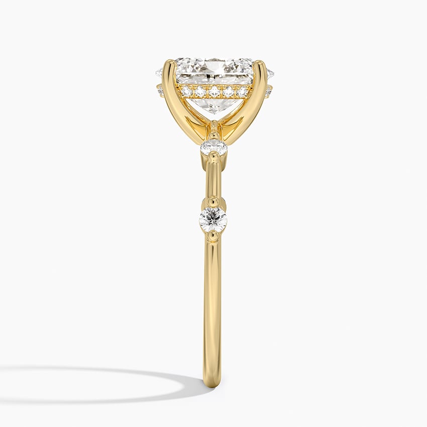 Aimee Hidden Halo Diamond Ring - Oval Center Stone