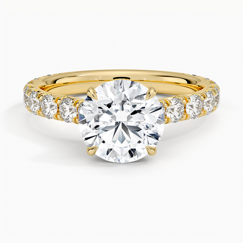 Anthology Three-Quarter Coverage Diamond Ring (7/8 ct. tw.) - Round Center Stone