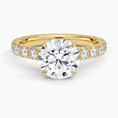 Anthology Three-Quarter Coverage Diamond Ring (7/8 ct. tw.) - Round Center Stone