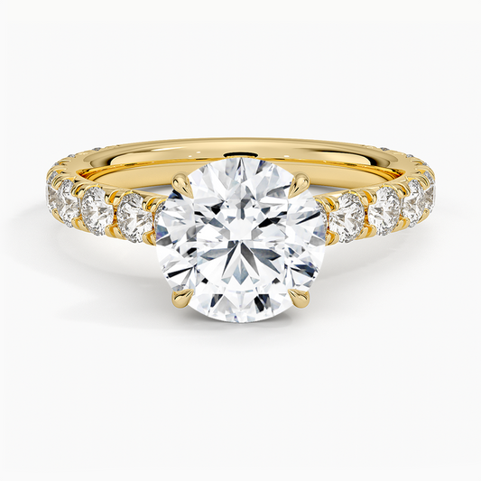 Anthology Three-Quarter Coverage Diamond Ring (7/8 ct. tw.) - Round Center Stone