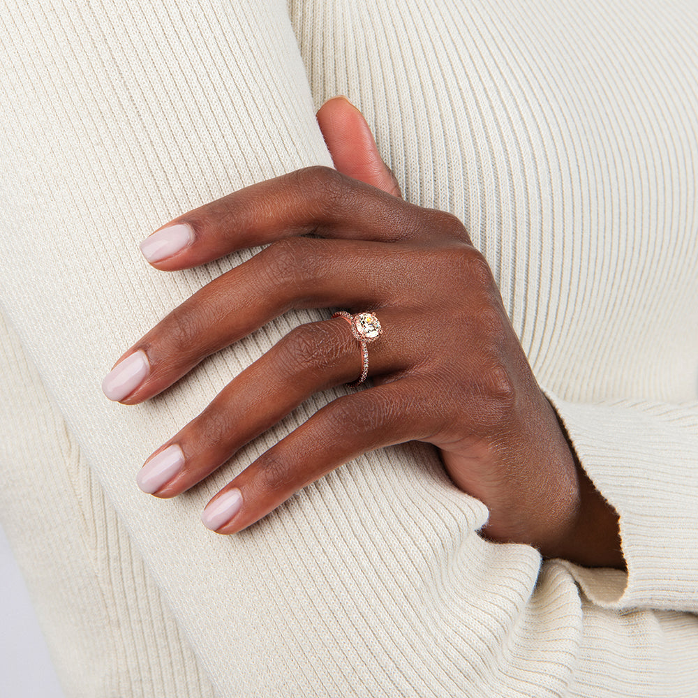 Gala Diamond Ring - Heart Center Stone