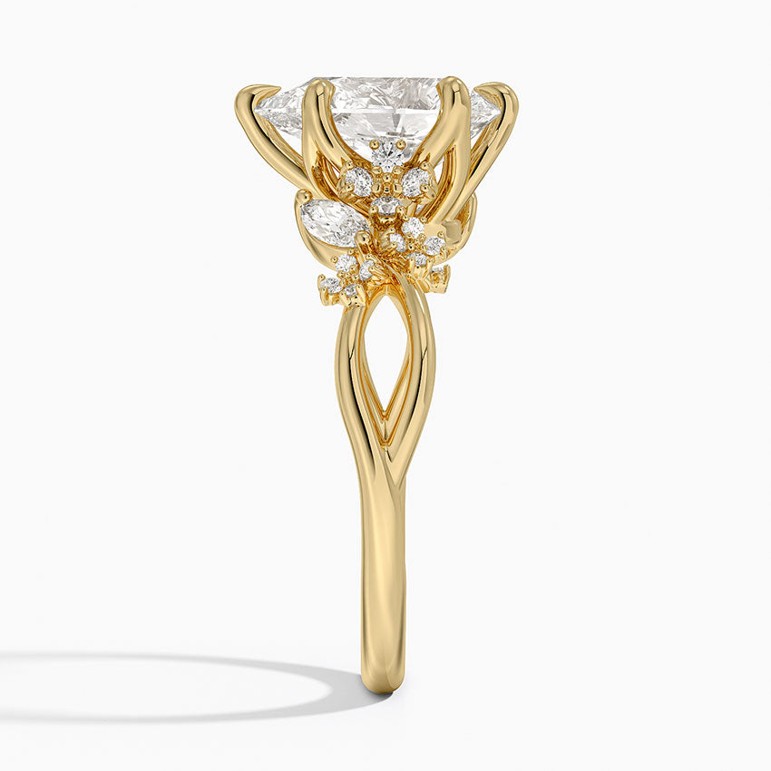 Summer Blossom Diamond Ring (1/4 ct. tw.) - Pear Cut Center Stone